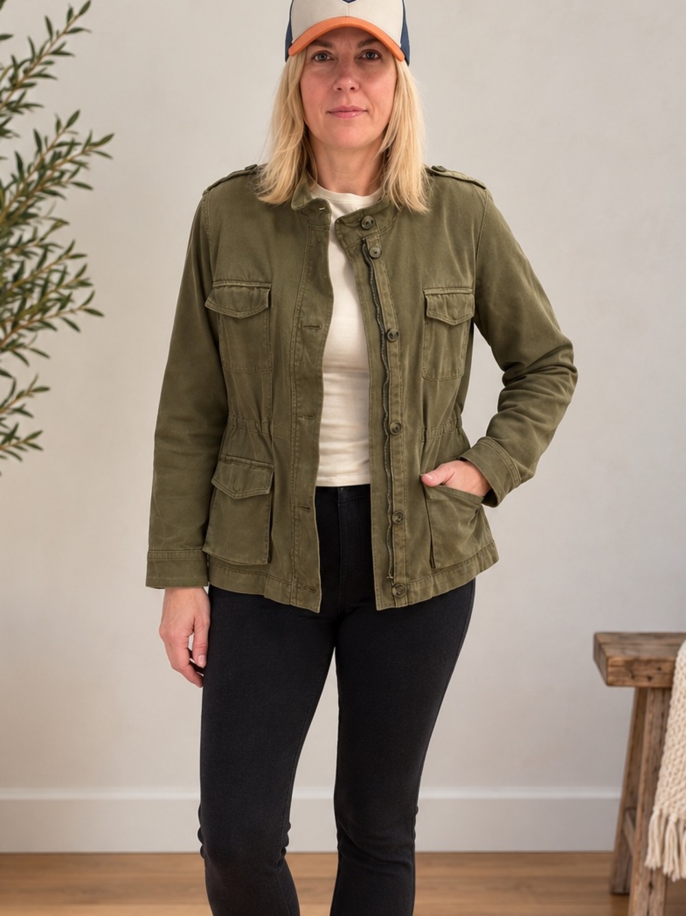 Lucky Brand Olive Utility Field Jacket